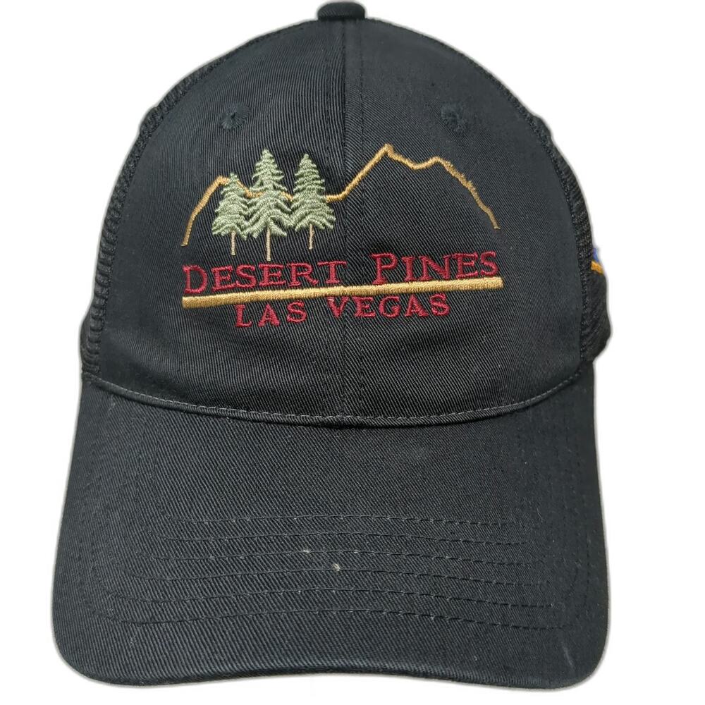 Imperial Baseball Cap Black One Size Desert Pines Las Vegas Mesh Strapback Hat